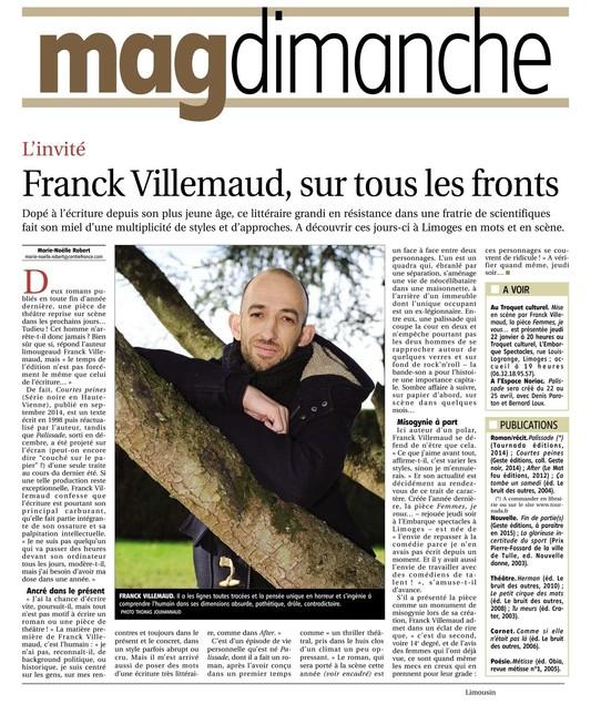 Franck Villemaud, sur tous les fronts...
