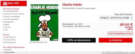 Abonner Charlie Hebdo Internet