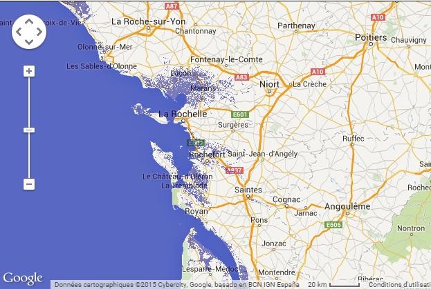 L'estuaire de la Gironde, l'île de Ré et le Marais poitevin noyés d'ici un siècle ?
