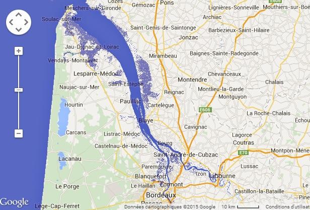 L'estuaire de la Gironde, l'île de Ré et le Marais poitevin noyés d'ici un siècle ?