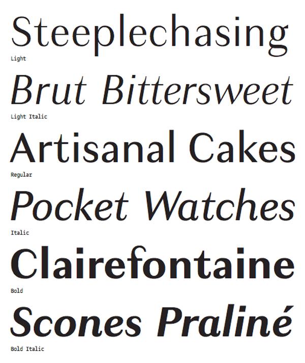 Sans serif à modulation