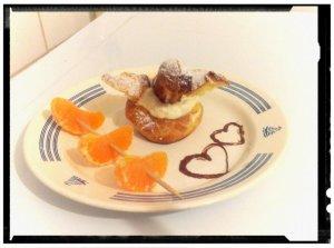 cygnes à la crème ricotta aux clémentines