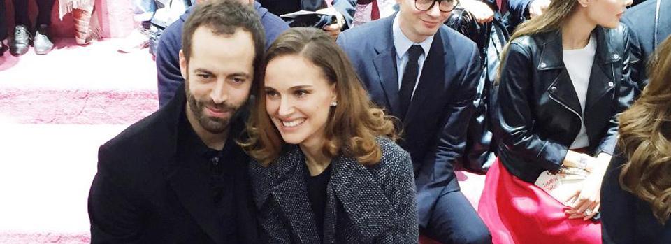 Natalie Portman et Benjamin Millepied, amoureux au défilé Dior à Paris