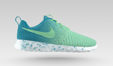 Nike Flyknit Roshe Run iD Nike Flyknit Roshe Run iD bleu
