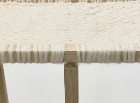 WOOL AND WOOD la console bois et laine par Amaury Poudray WOOL AND WOOD la console bois et laine par Amaury Poudray