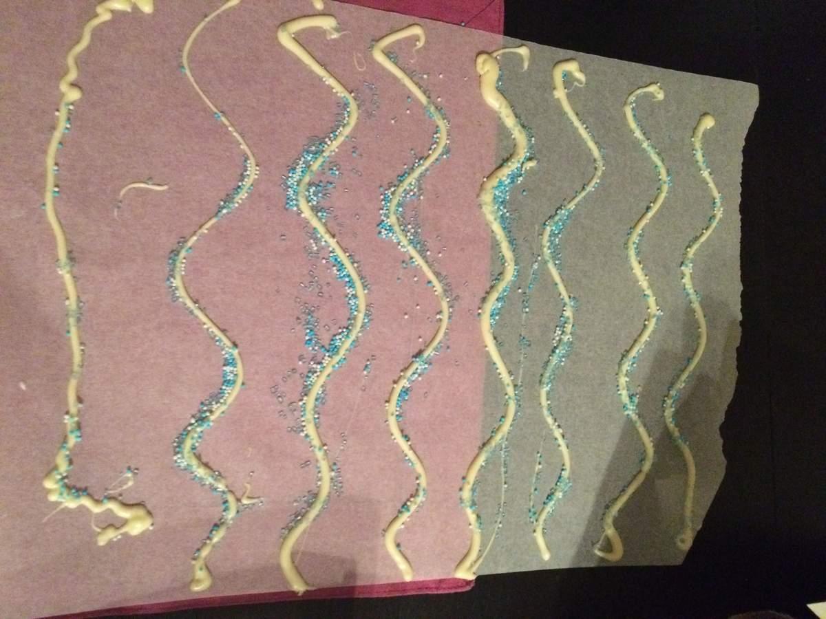 Décorations de table en chocolat