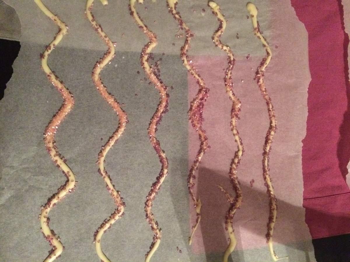 Décorations de table en chocolat