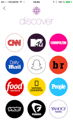 Snapchat Discover, un portail d’informations et de divertissement éphémère