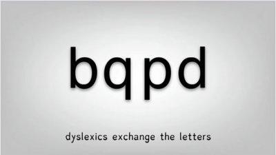 Les dyslectiques intervertissent les lettres