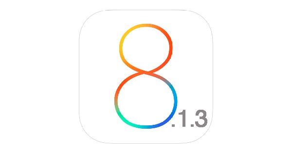 iOS 8.1.3 disponible sur iPhone, iPad, iPod