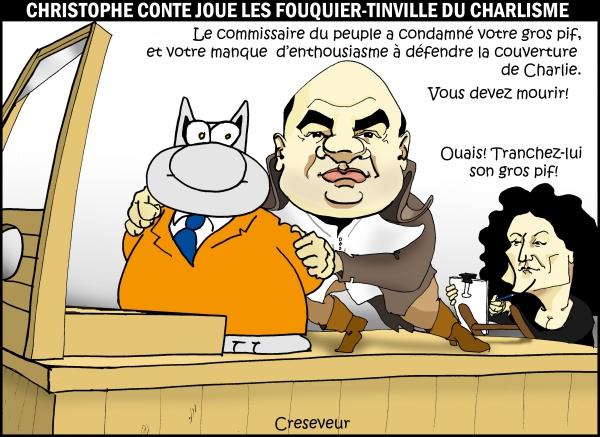 Geluck condamné par le comité de sureté générale de la république charliste