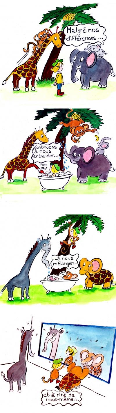 webzine,bd,gratuit,zébra,fanzine,bande-dessinée,strip,lola,compagnie dassyne,éléphant,girafe