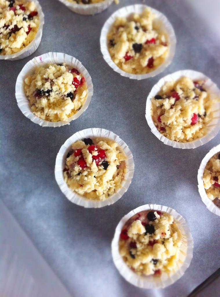  Muffin aux fruits rouges &; crumble ♥ Comme à Disney !