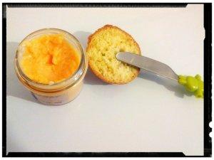 crème d' orange à tartiner et sa génoise à l'amande 