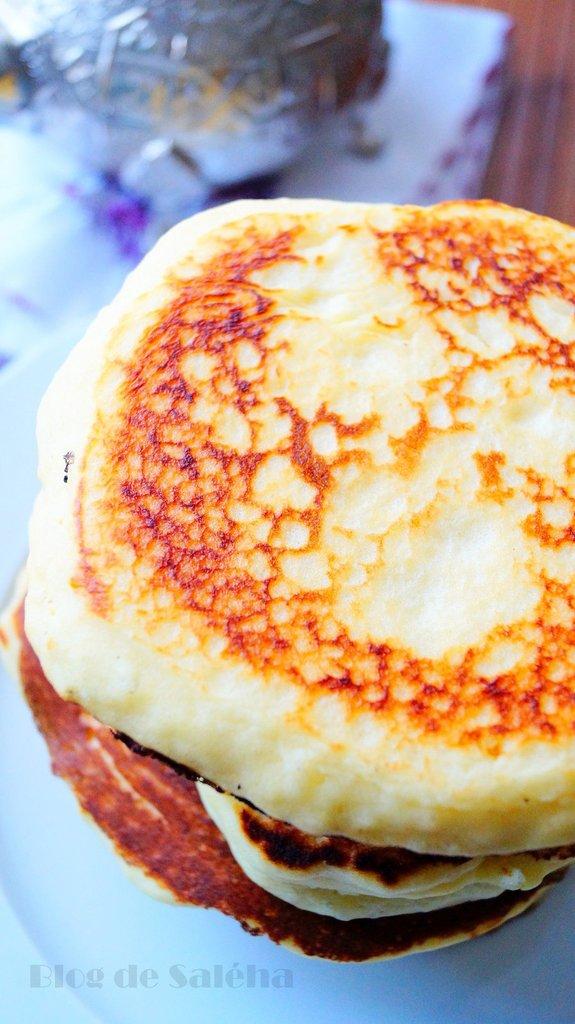 Harcha à la semoule façon pancakes