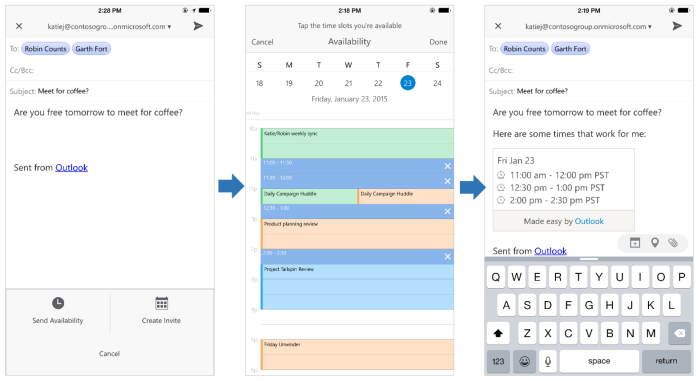 Outlook pour iOS, une excellente application de messagerie