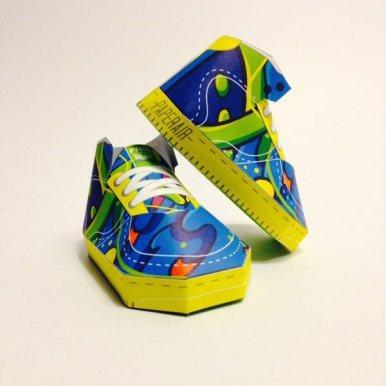 Des sneakers miniatures réalisées avec du papier, et c’est plutôt chouette !