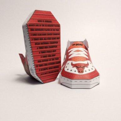 Des sneakers miniatures réalisées avec du papier, et c’est plutôt chouette !