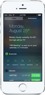 Comment ajouter le widget Evernote sur le CDN de votre iPhone