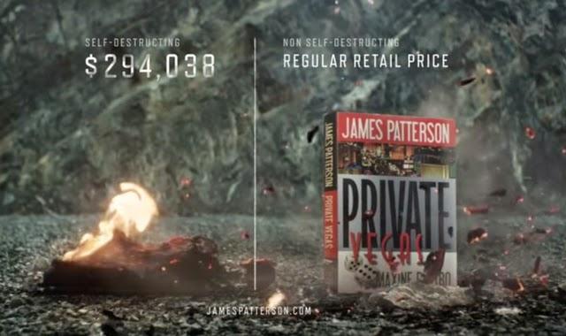 Private Vegas de James Patterson le livre qui s'auto-détruit au bout de 24h