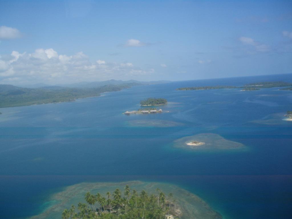 Vue aérienne des îlots