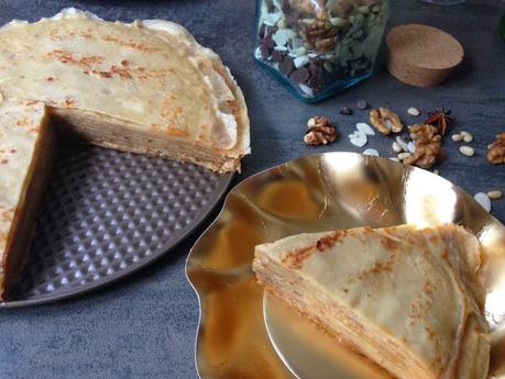 [Recette] Pour la Chandeleur, je tente le gâteau de crêpes au caramel au beurre salé !