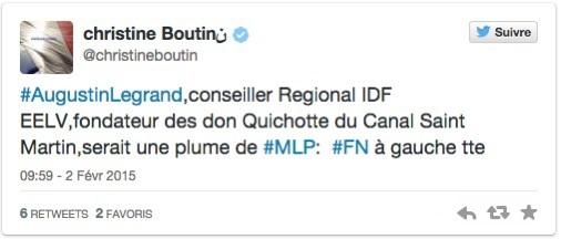C'est à cela que l'on reconnaît Boutin: