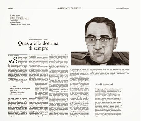 Bientôt un nouveau bienheureux latino-américain : Oscar Romero [Actu]