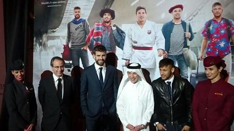 Qatar Airways envoie les joueurs du Barça en vacances