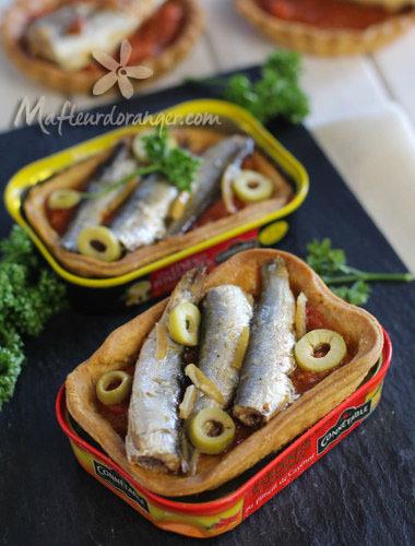 Tartes aux sardines en conserve