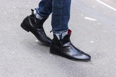 boots cuir homme