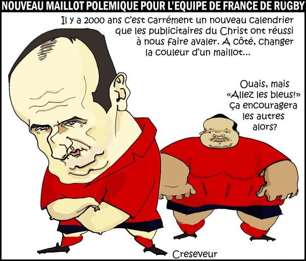Maillot couleur polémique pour l'équipe de France de rugby