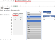 Récupérer valeur d’un segment (slicer) dans Excel