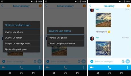 Skype pour Android: Transférez des photos à vos amis lorsqu’ils sont hors ligne