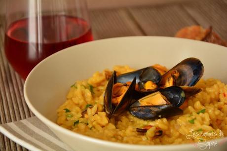 Risotto de moules au safran