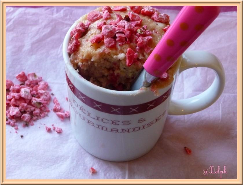 Mug Cake aux pralines roses