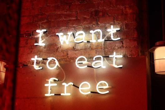 i want to eat free