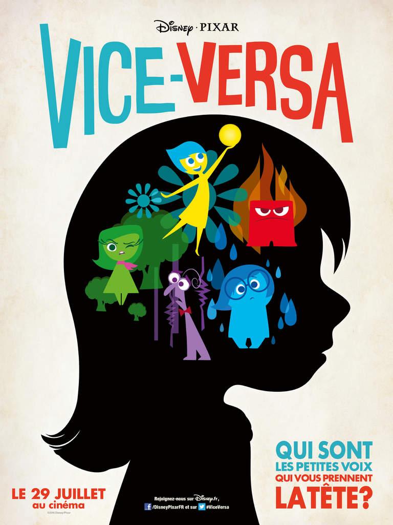 VICE-VERSA - Le nouveau film Disney Pixar sortira au cinéma en France le 29 juillet 2015 - #ViceVersa