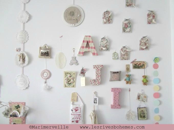 mur de l'atelier Marimerveille