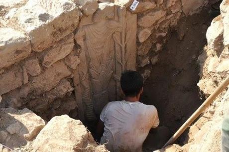 Une stèle représentant un dieu inconnu découverte en Turquie