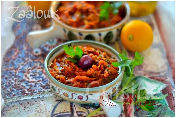 Zaalouk dip d’aubergine à la marocaine