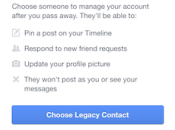 Facebook désignez personne s’occupera votre compte après mort