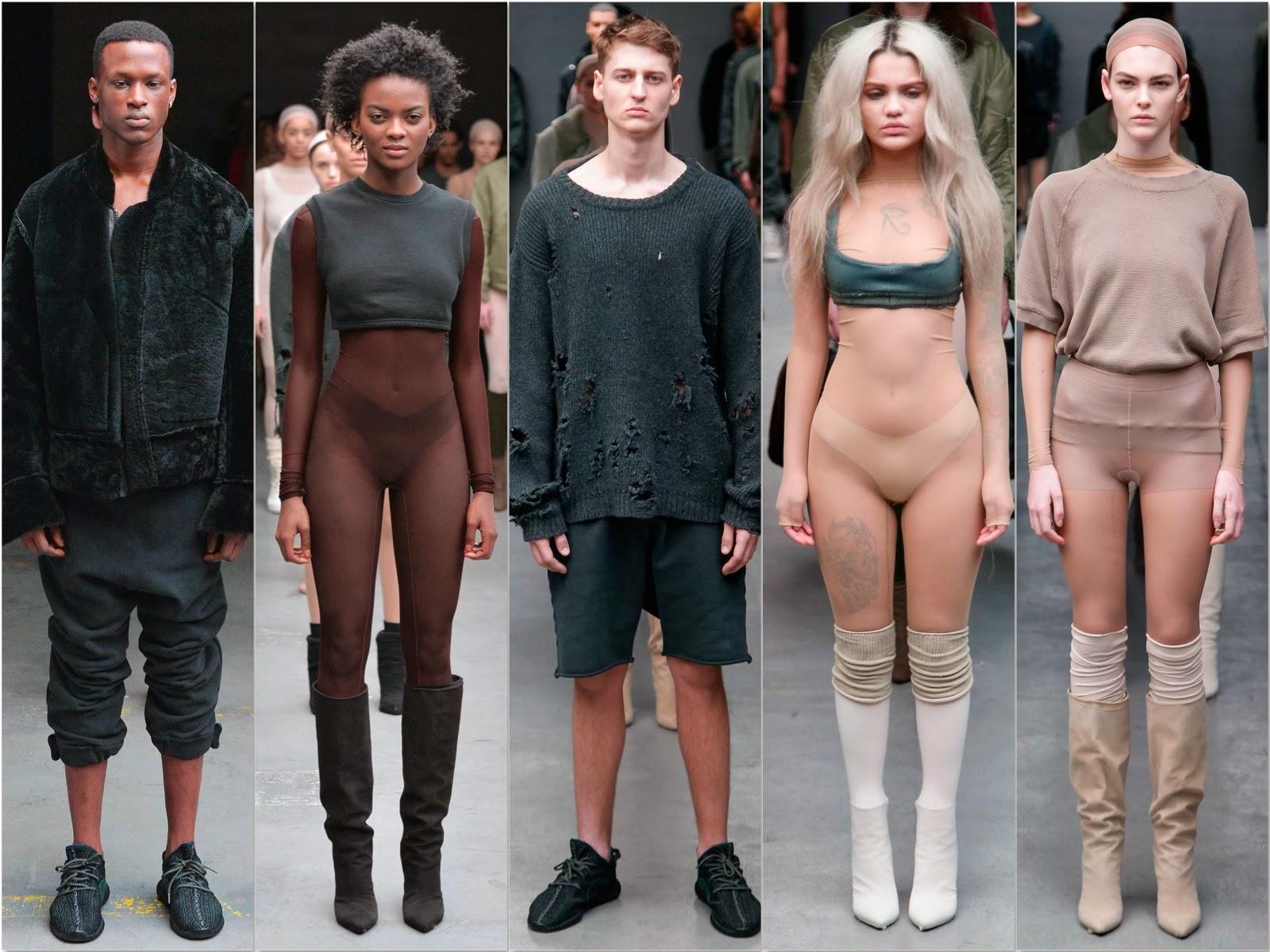 La présentation de la collection de Kanye West pour Adidas à la fashion week de New York...