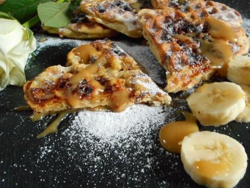 gaufres feuilletées bananes caramel 4
