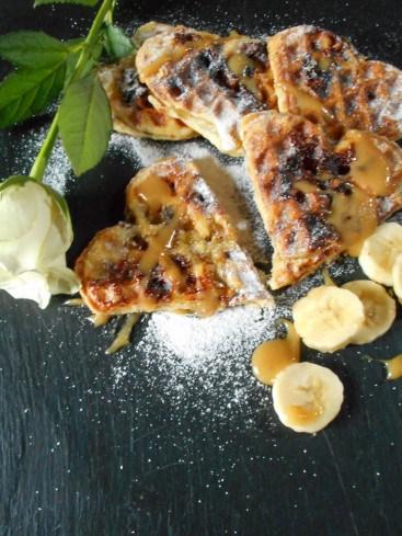 gaufres feuilletées bananes caramel 3
