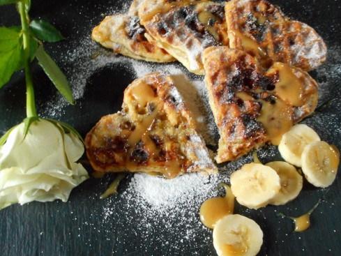 gaufres feuilletées bananes caramel 2