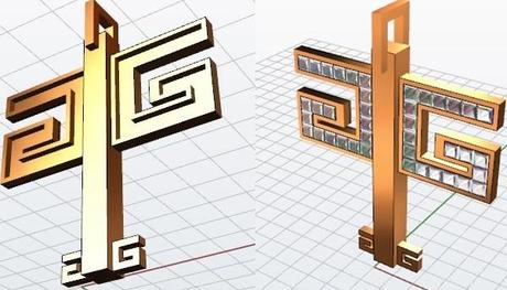 Un pendentif plaqué or personnalisé