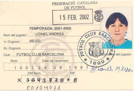 licence lionel messi