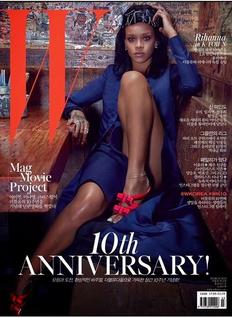 Rihanna, cover girl du numéro anniversaire de W Magazine Corée...
