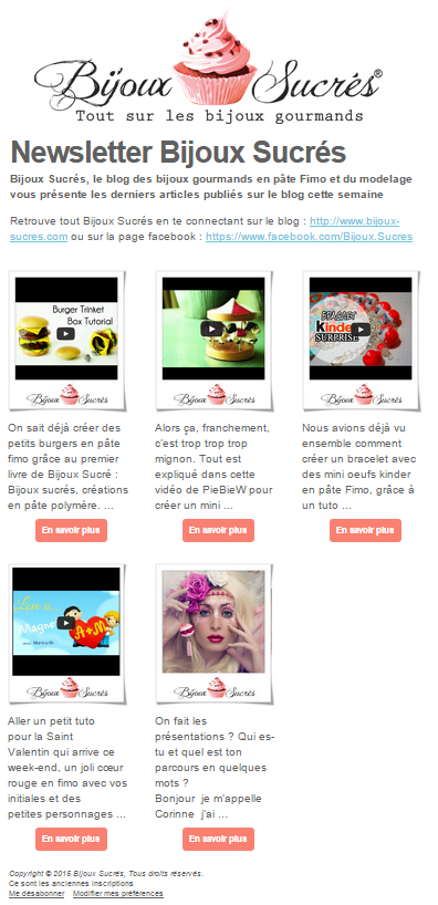 newsletter bijoux sucres